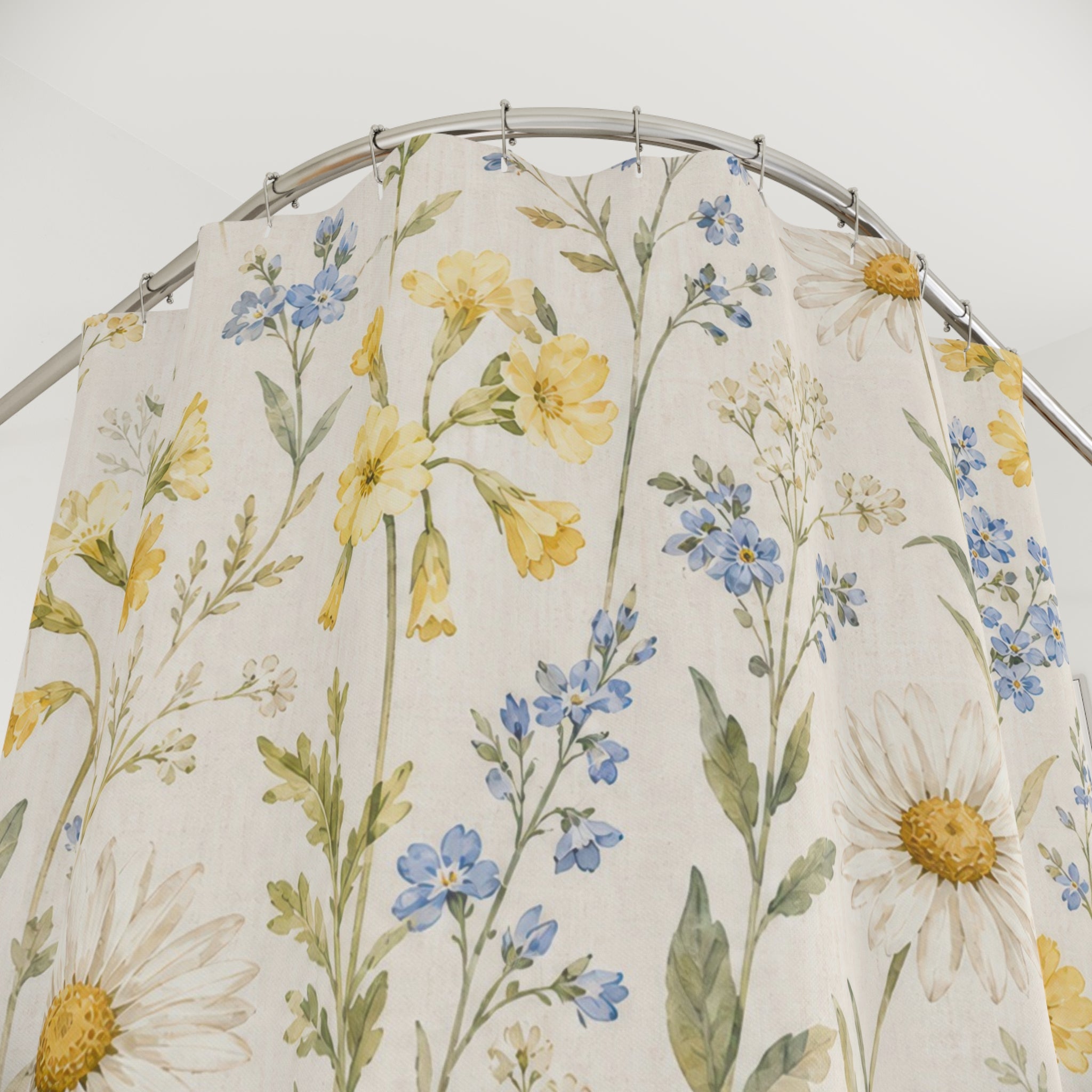 Watercolor Floral Shower Curtain