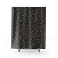 Black Ditsy Floral Shower Curtain