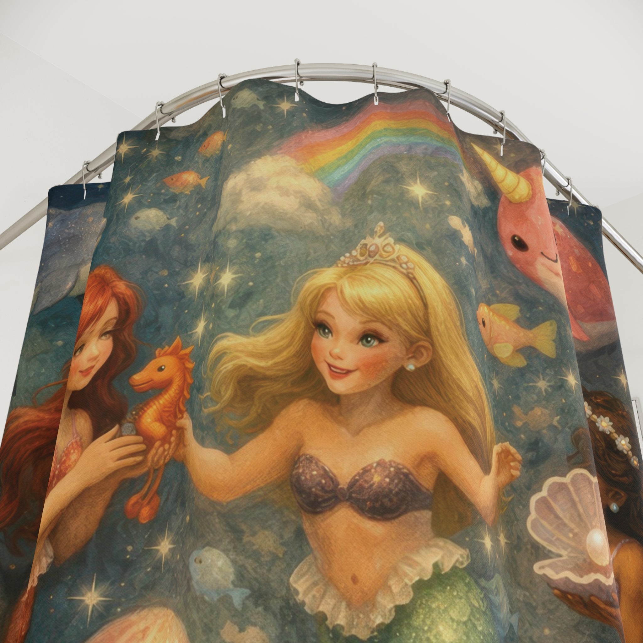 Mystical Mermaid Shower Curtain — Ocean Fantasy