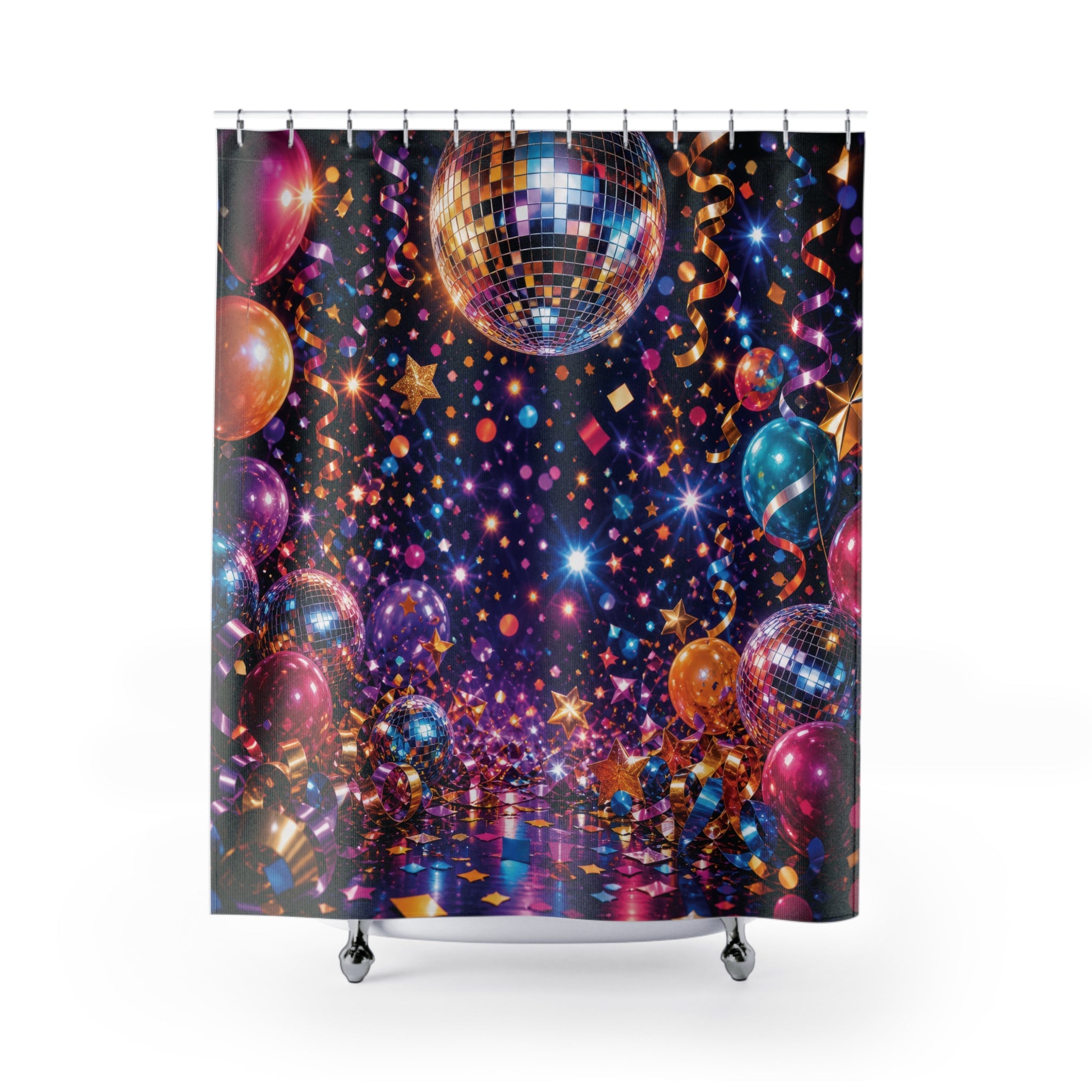 Disco Shower Curtain: Colorful Party