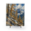 Drybrush Larch Mountain Slope Shower Curtain