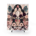 Boudoir Shower Curtain, Art Deco Perfume Vanity Garden
