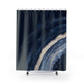 Indigo Geode Navy Shower Curtain