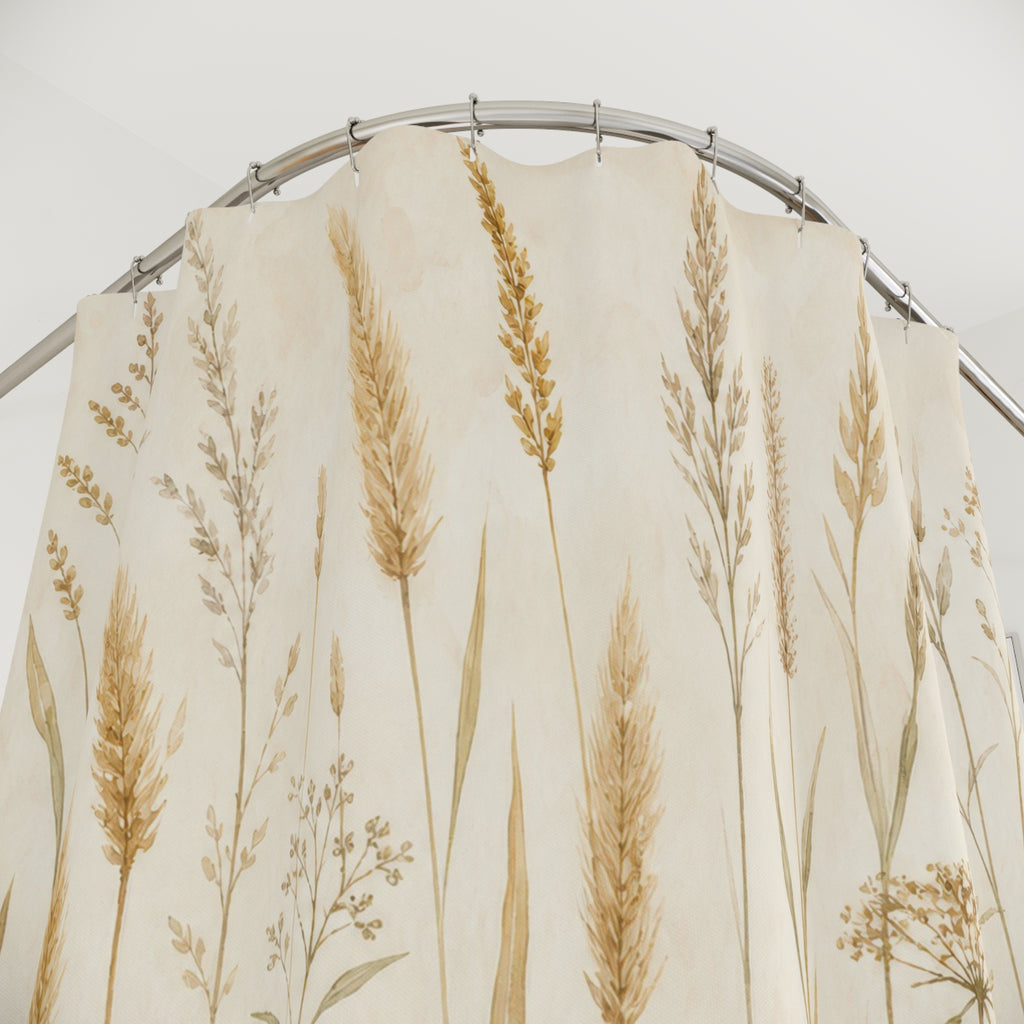 Golden Wheat Meadow Field Shower Curtain