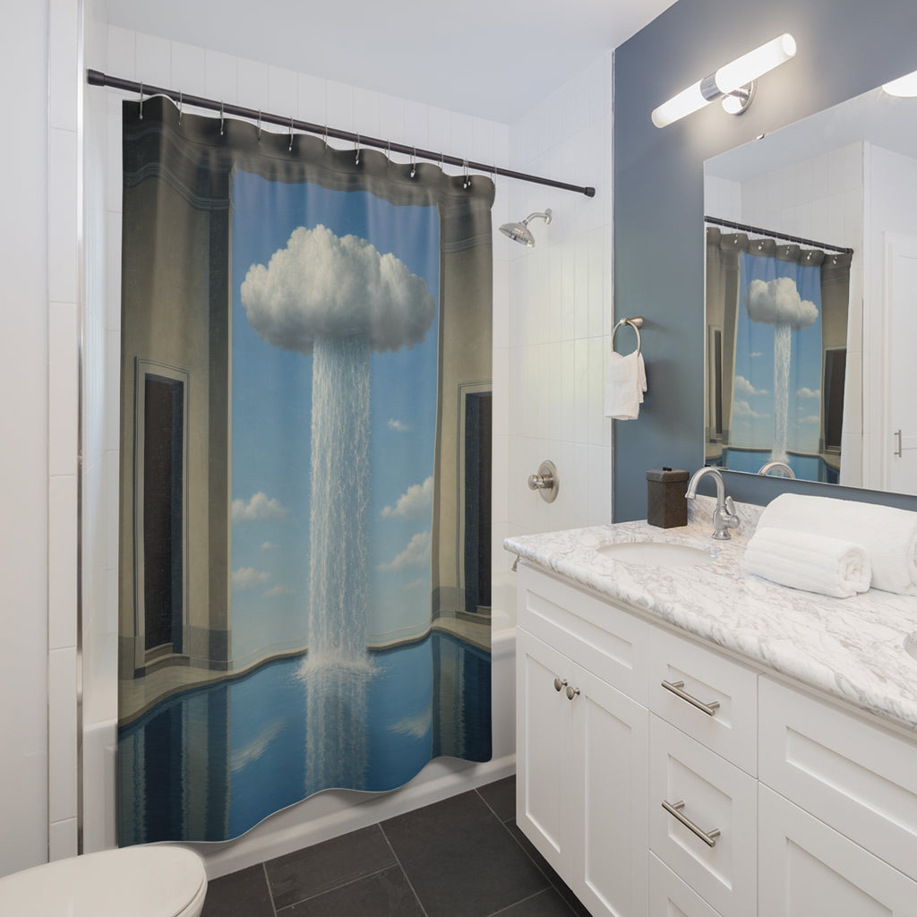 Cloud Waterfall Art Print Shower Curtain