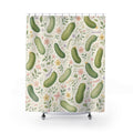 Cute Pickle Green Shower Curtain