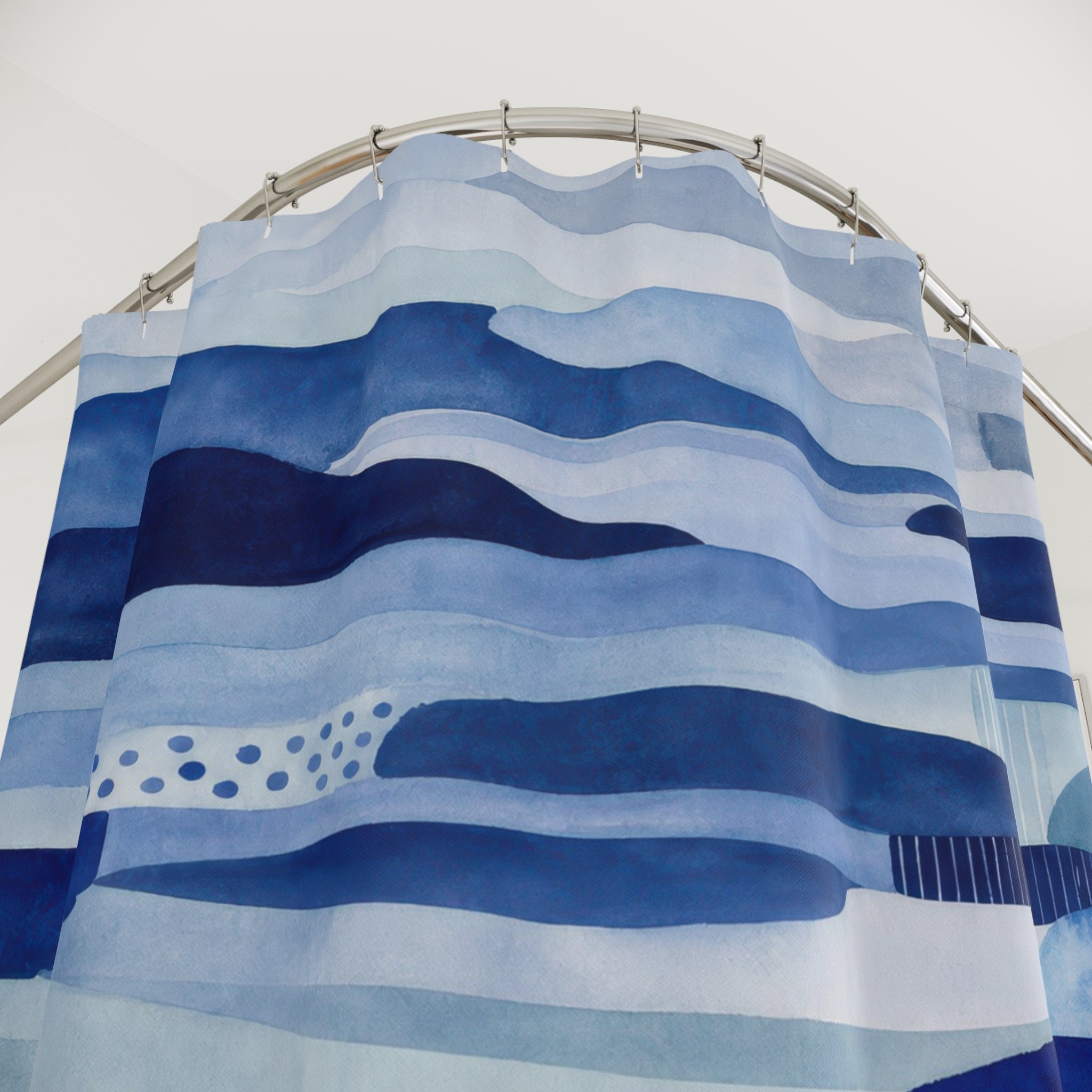 Blue Landscape Shower Curtain