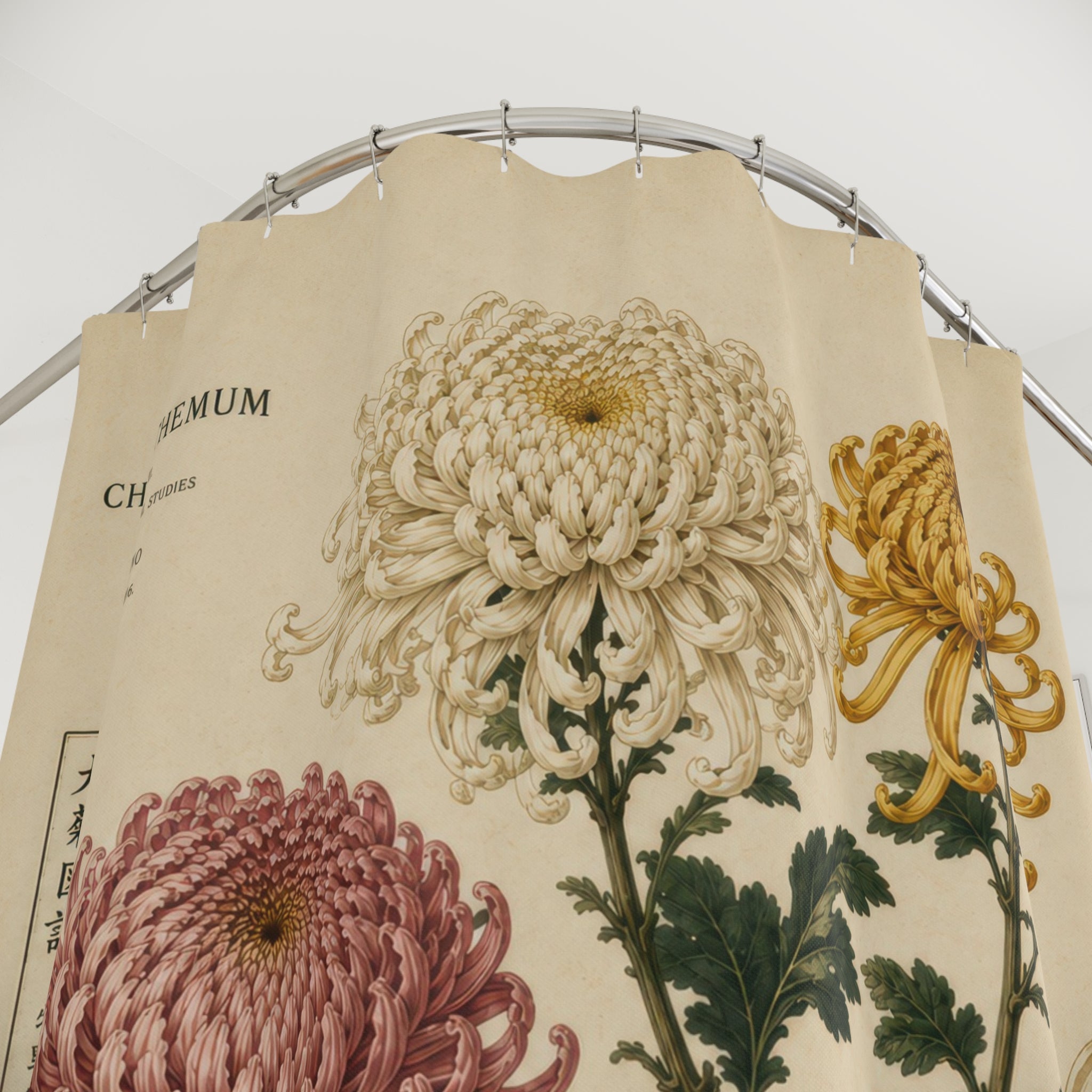 Vintage Floral Shower Curtain