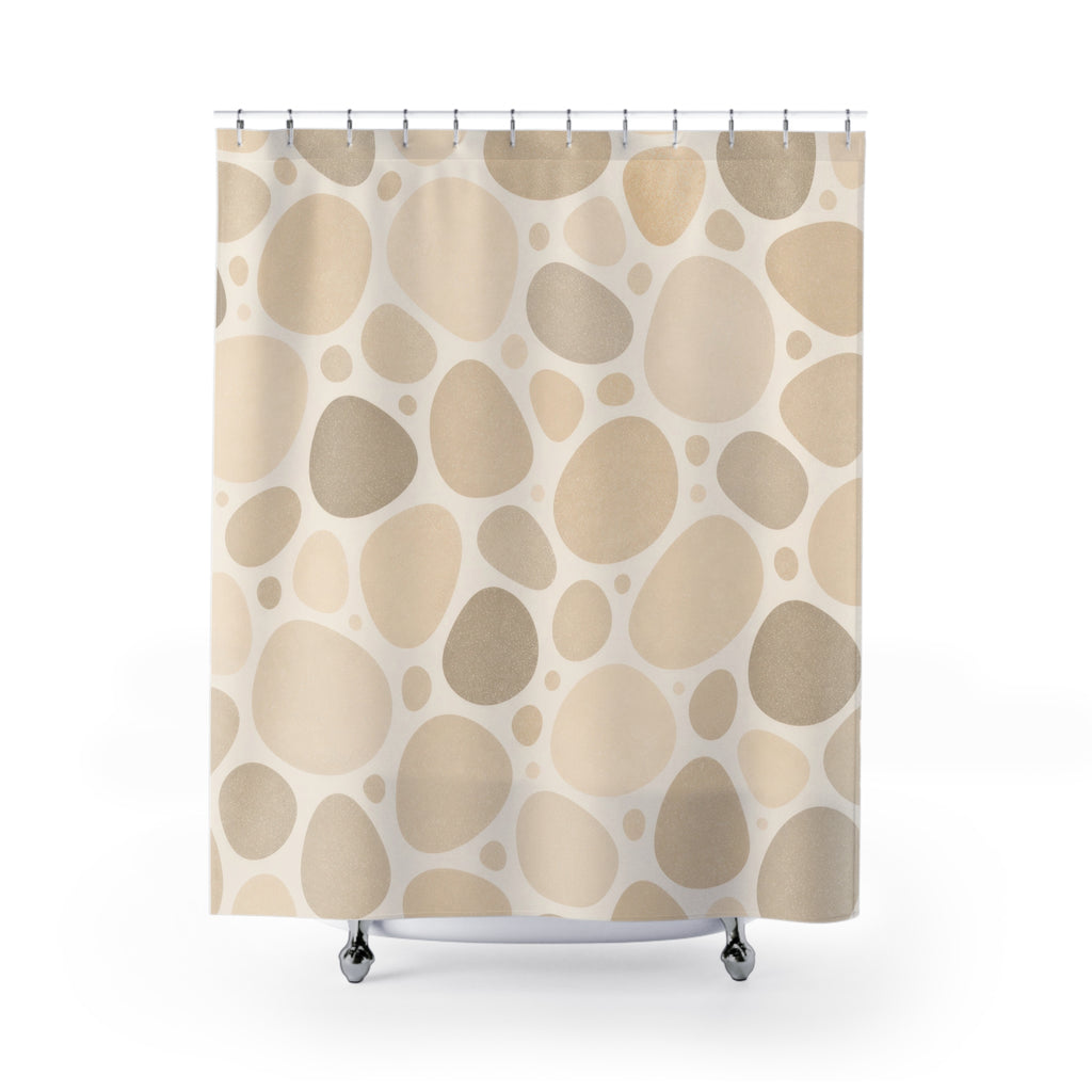Organic Pebble Spot Shower Curtain