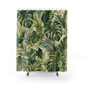 Tropical Leaf Shower Curtain: Green Botanical