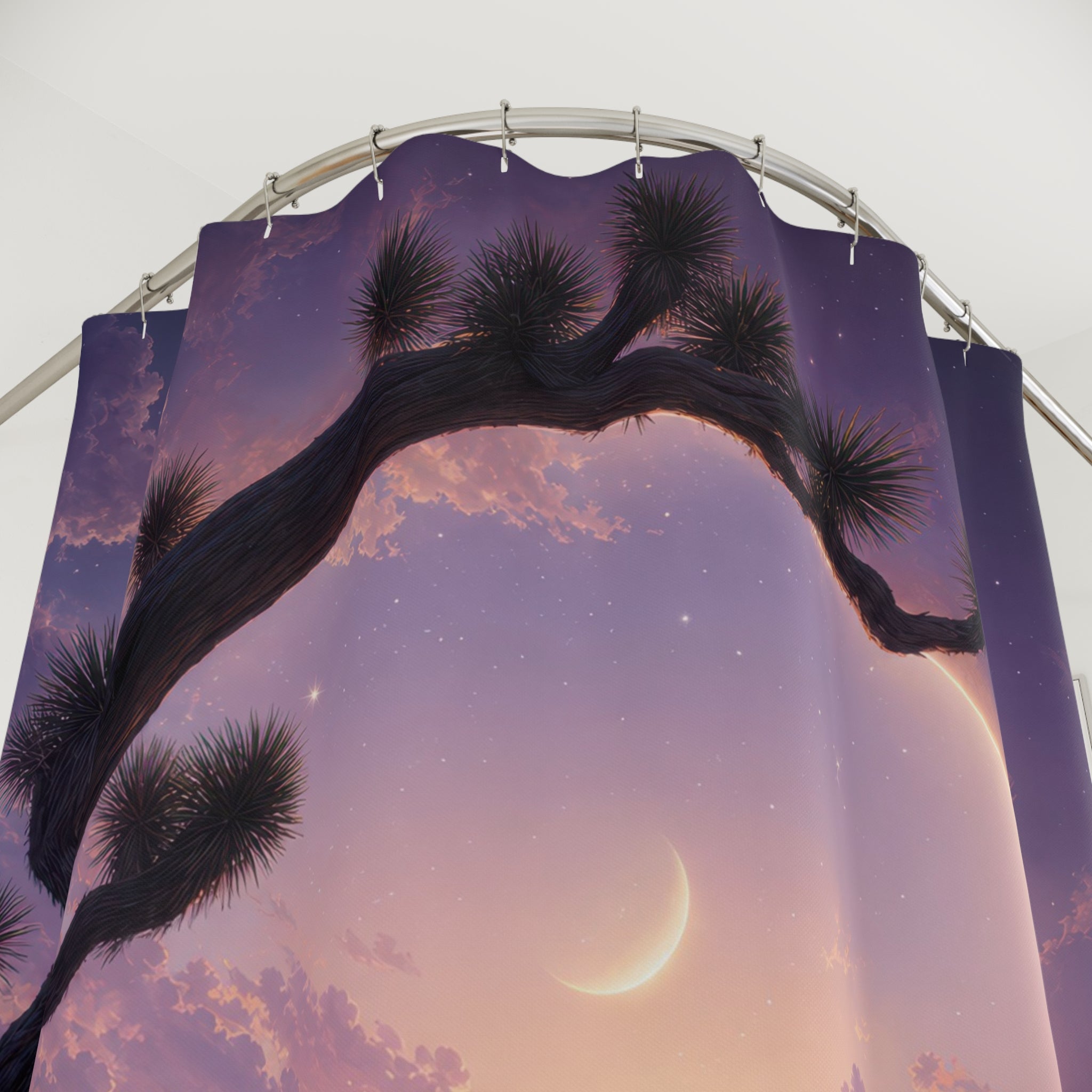 Surreal Lilac Joshua Tree Shower Curtain