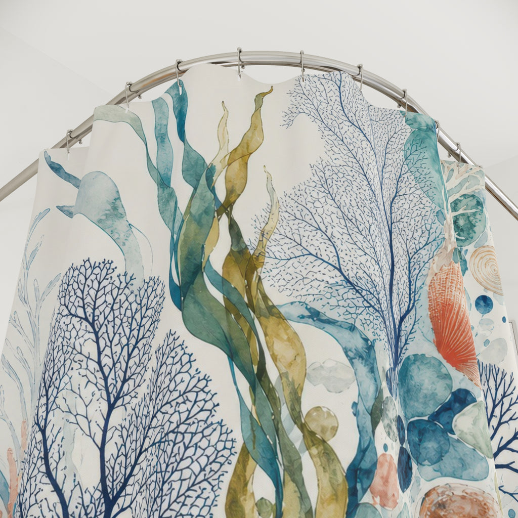 Coastal Tidepool Botanica Shower Curtain