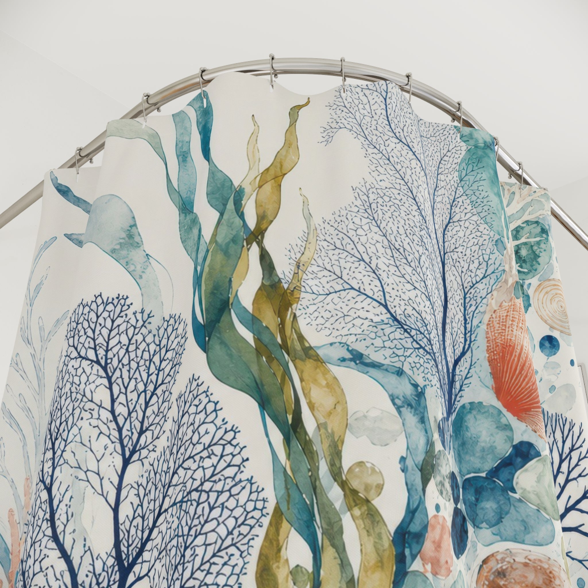 Coastal Tidepool Botanica Shower Curtain