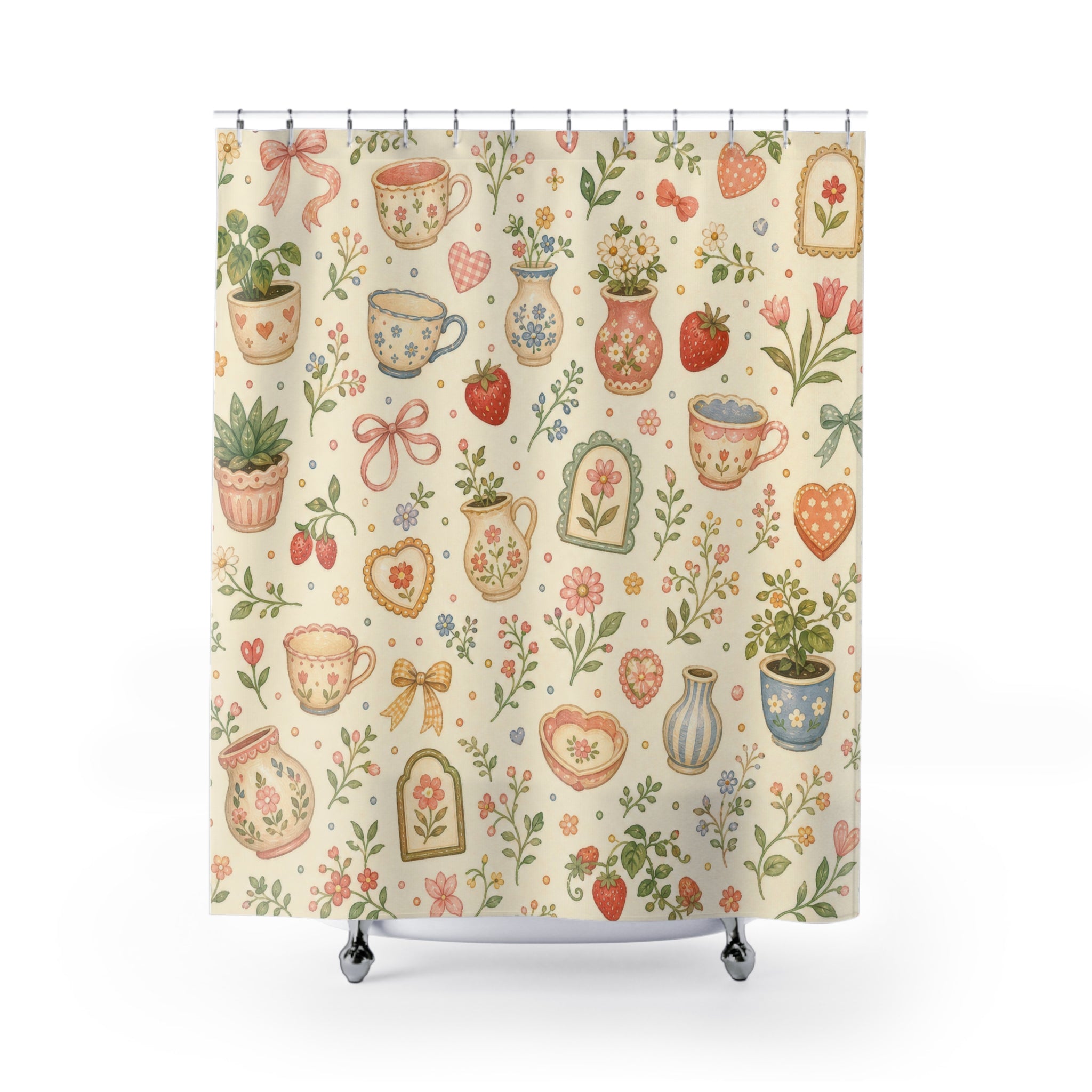 Cottagecore Sampler Cute Shower Curtain