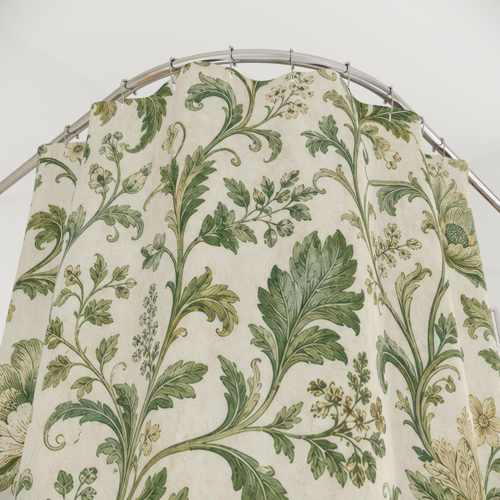 Botanical Scroll Shower Curtain