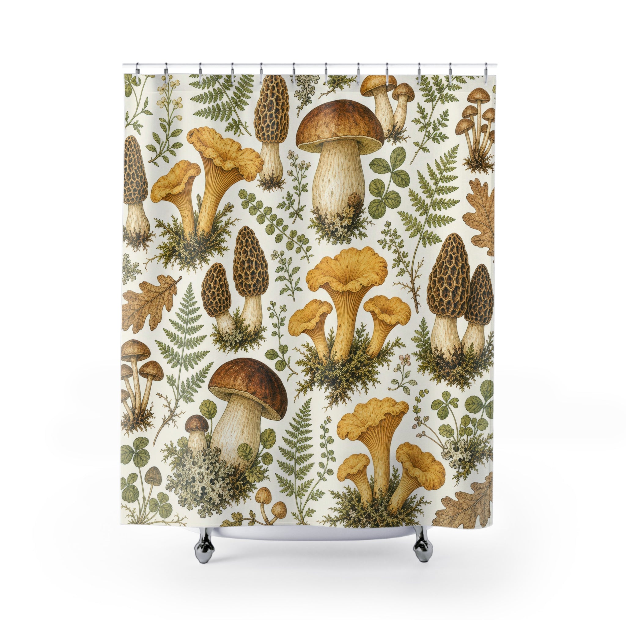Woodland Fern Botanical Shower Curtain