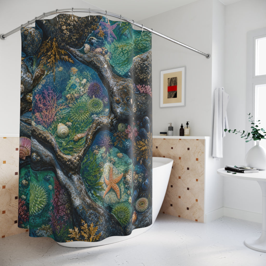Coral Reef Tide Pool Shower Curtain