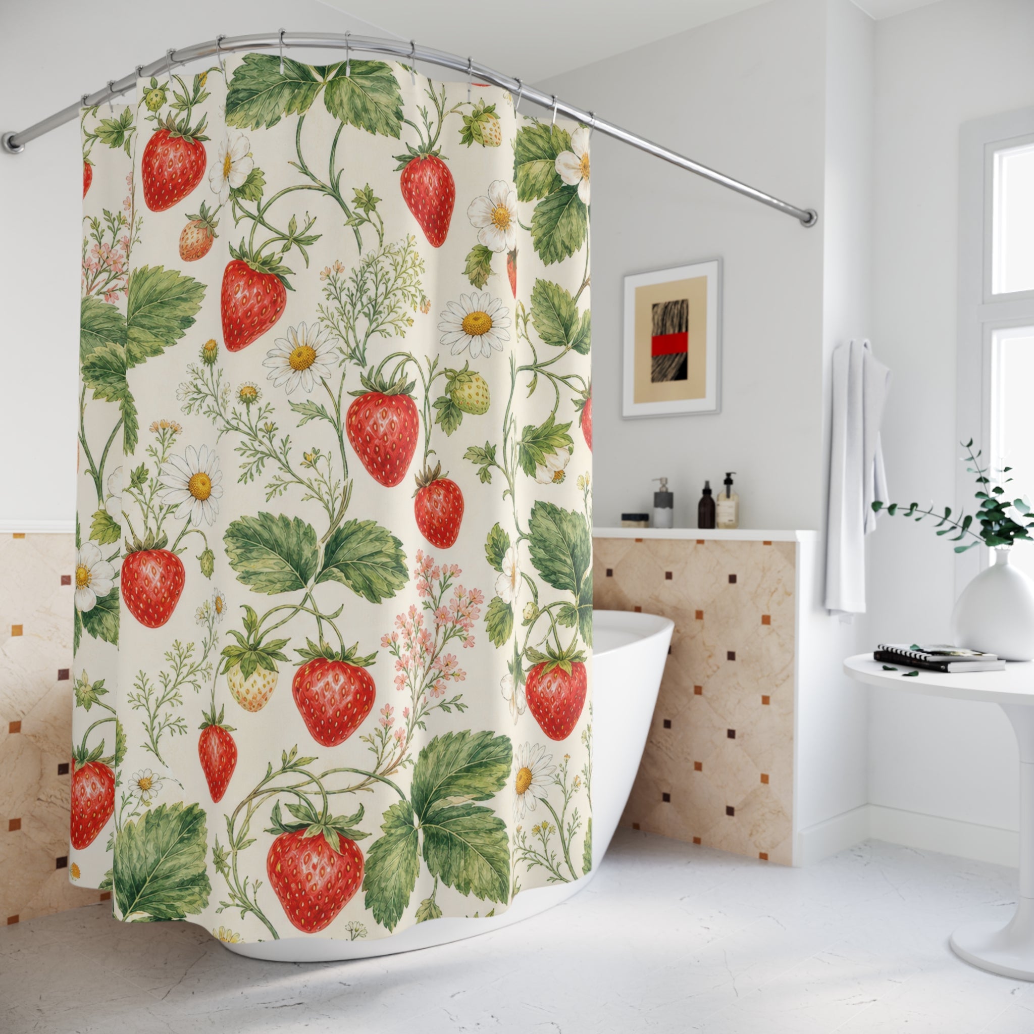 Strawberry Vine Shower Curtain