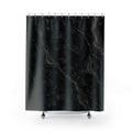 Gothic Peony Marble Shower Curtain
