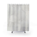 White Wabi Sabi Glaze Shower Curtain