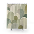 Sage Gray Arc Shower Curtain