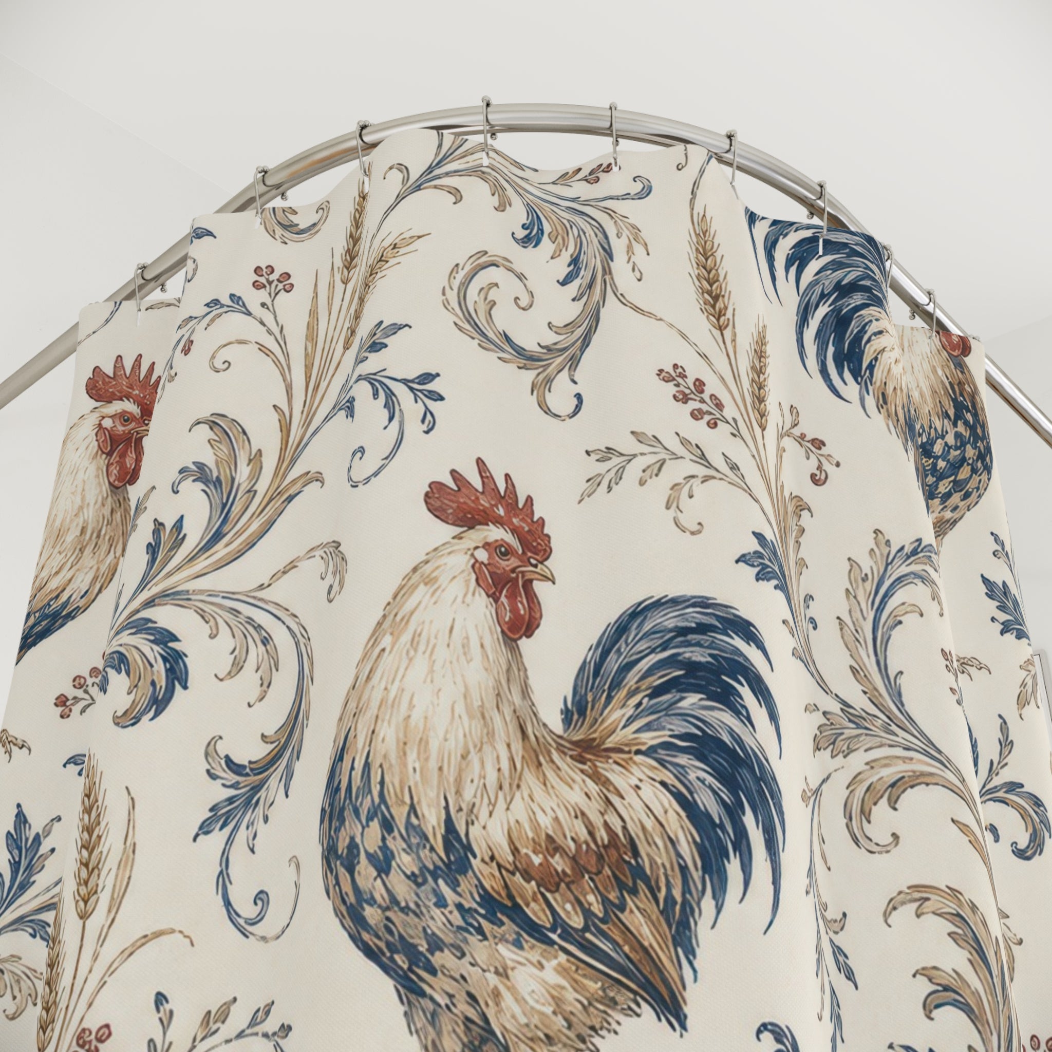 French Country Farmhouse Shower Curtain