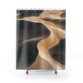 Desert Shower Curtain, Sand Dune Bath Decor, Warm Neutral Landscape Pattern, Nature Guest Bathroom Decor, Beige Spa Style, Warm Desert Style