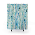 Blue Abstract Shower Curtain