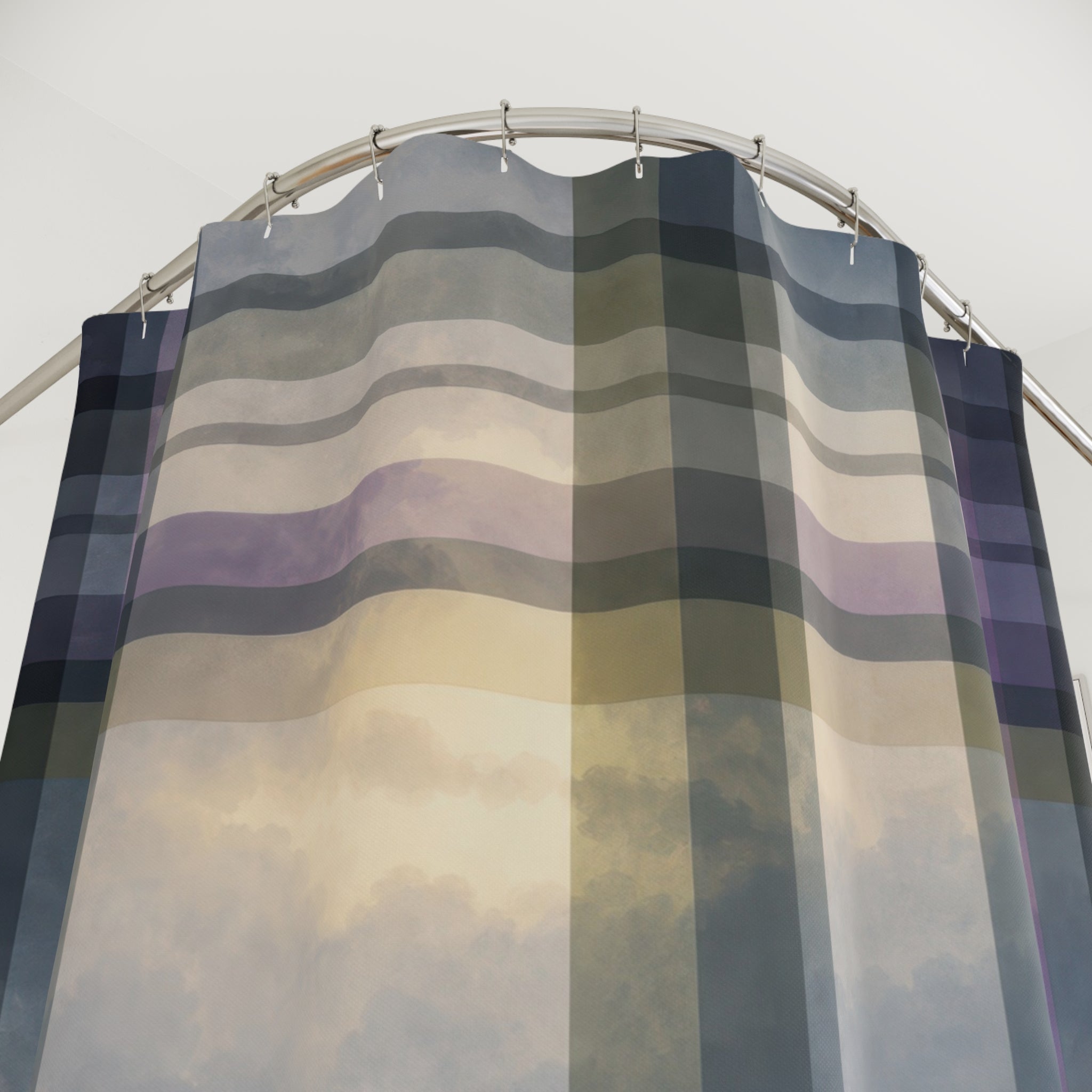 Highland Stag Plaid Shower Curtain