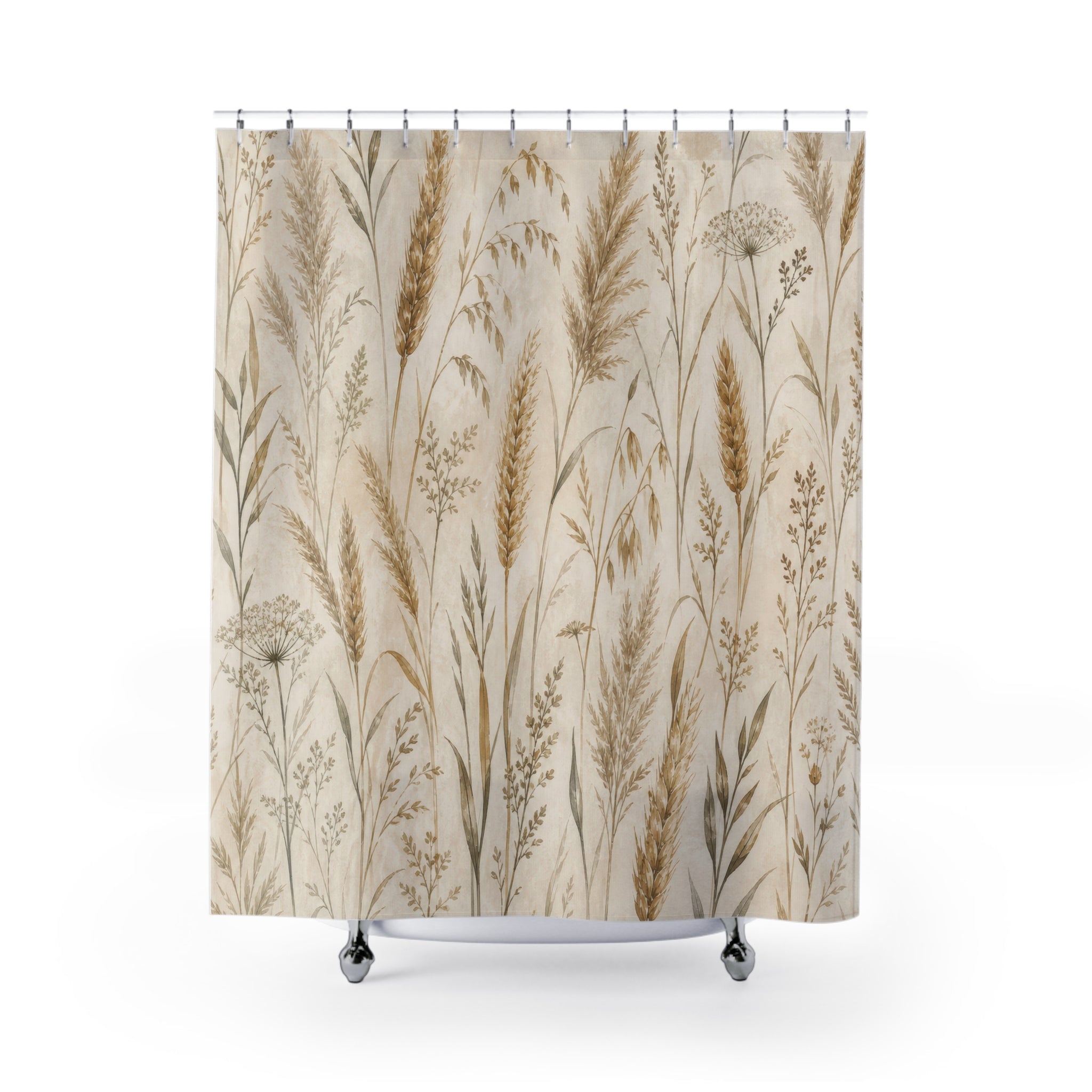 Wheat Grass Botanical Shower Curtain