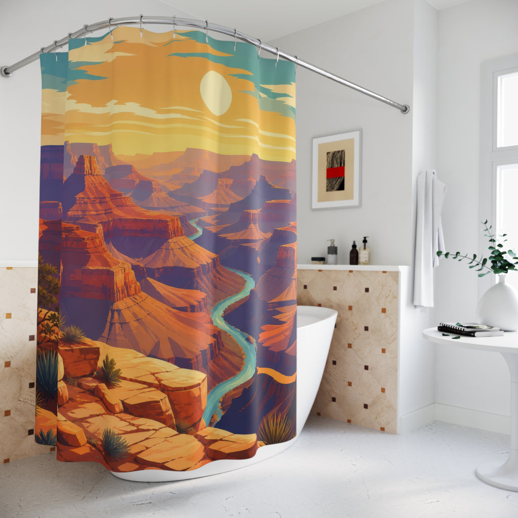 Graphic Southwest Canyon Shower Curtain