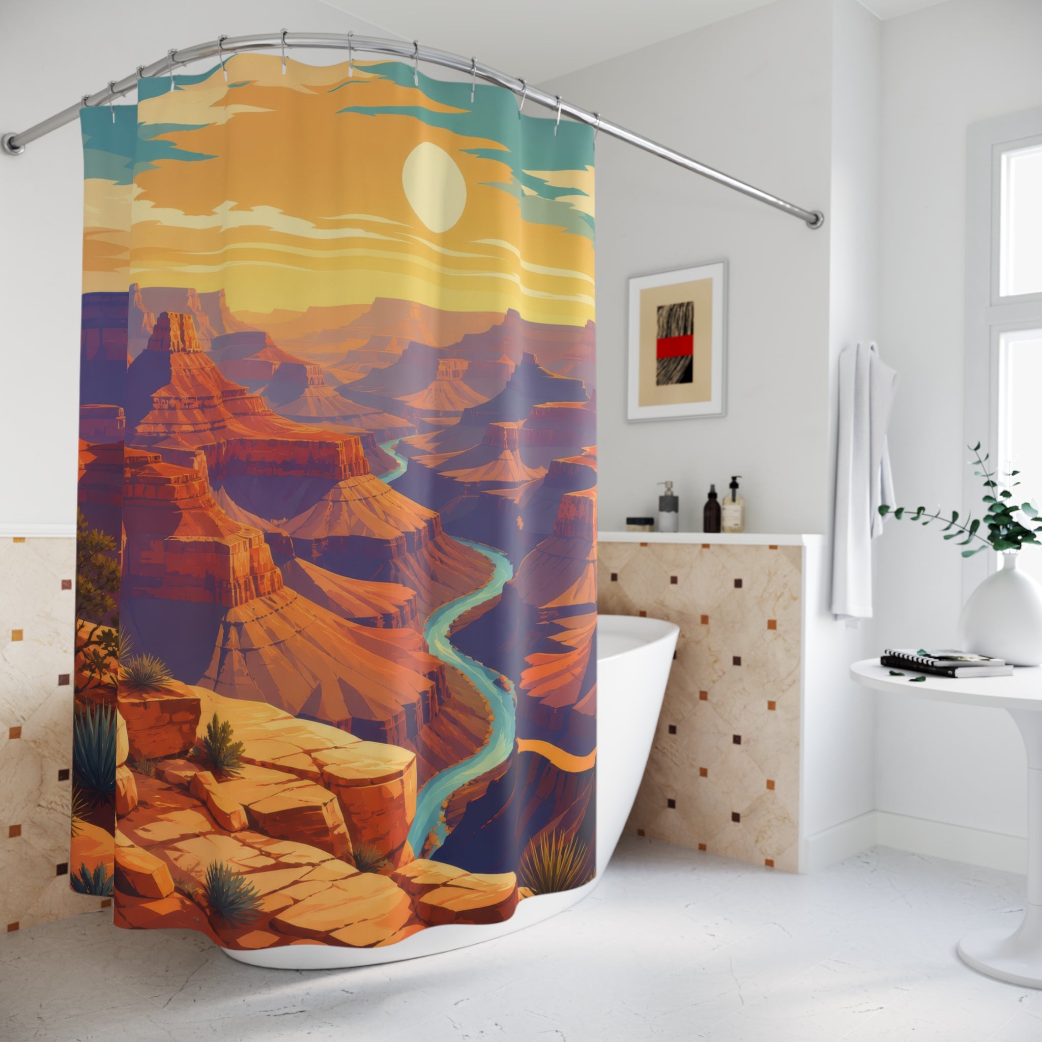 Graphic Southwest Canyon Shower Curtain