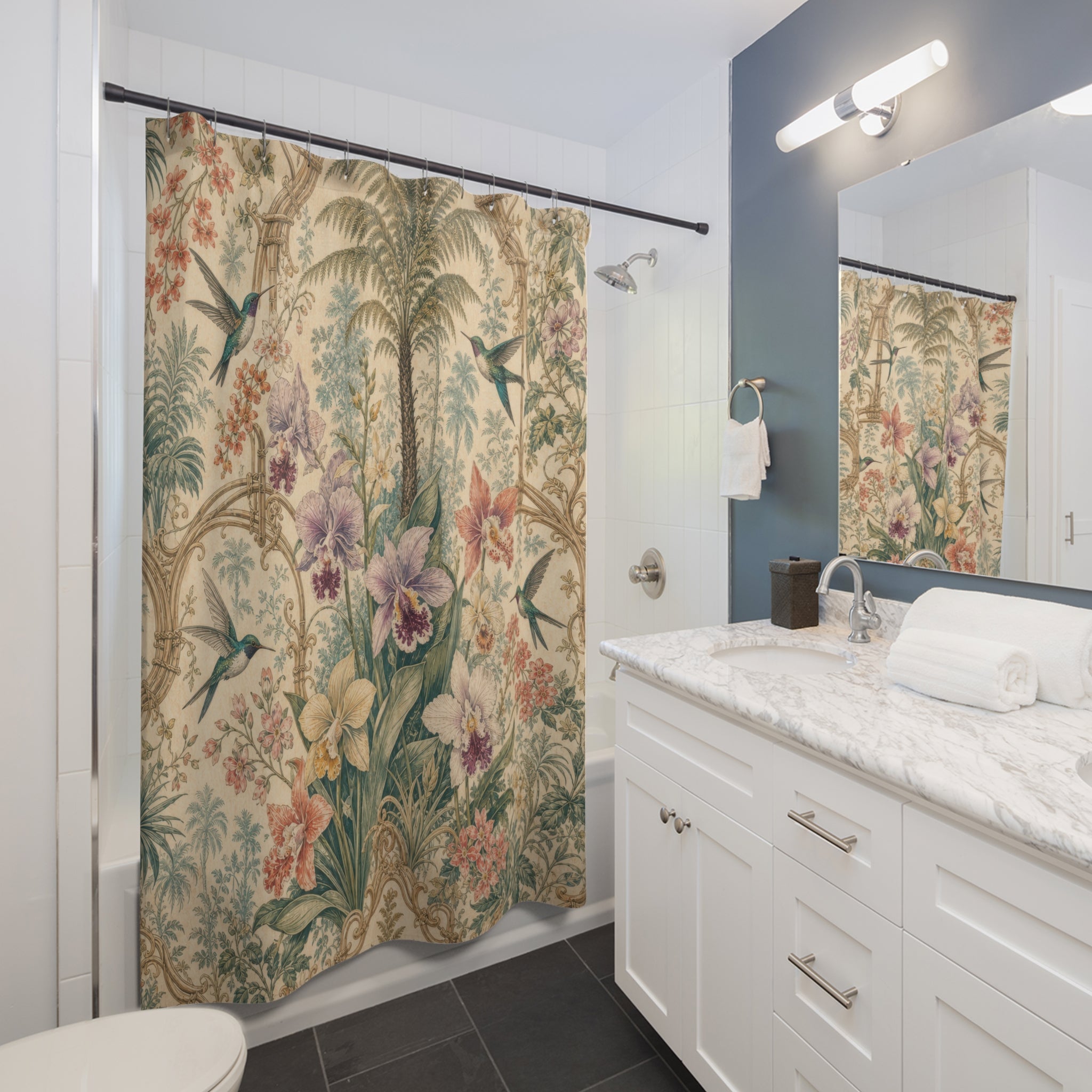 Chinoiserie Palm Shower Curtain