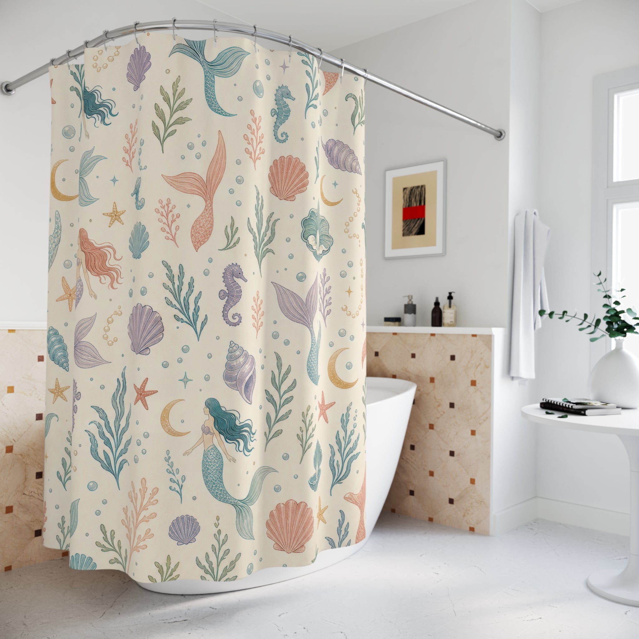 Mermaid Ocean Shower Curtain