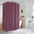 Purple and Pink Cabana Stripe Shower Curtain