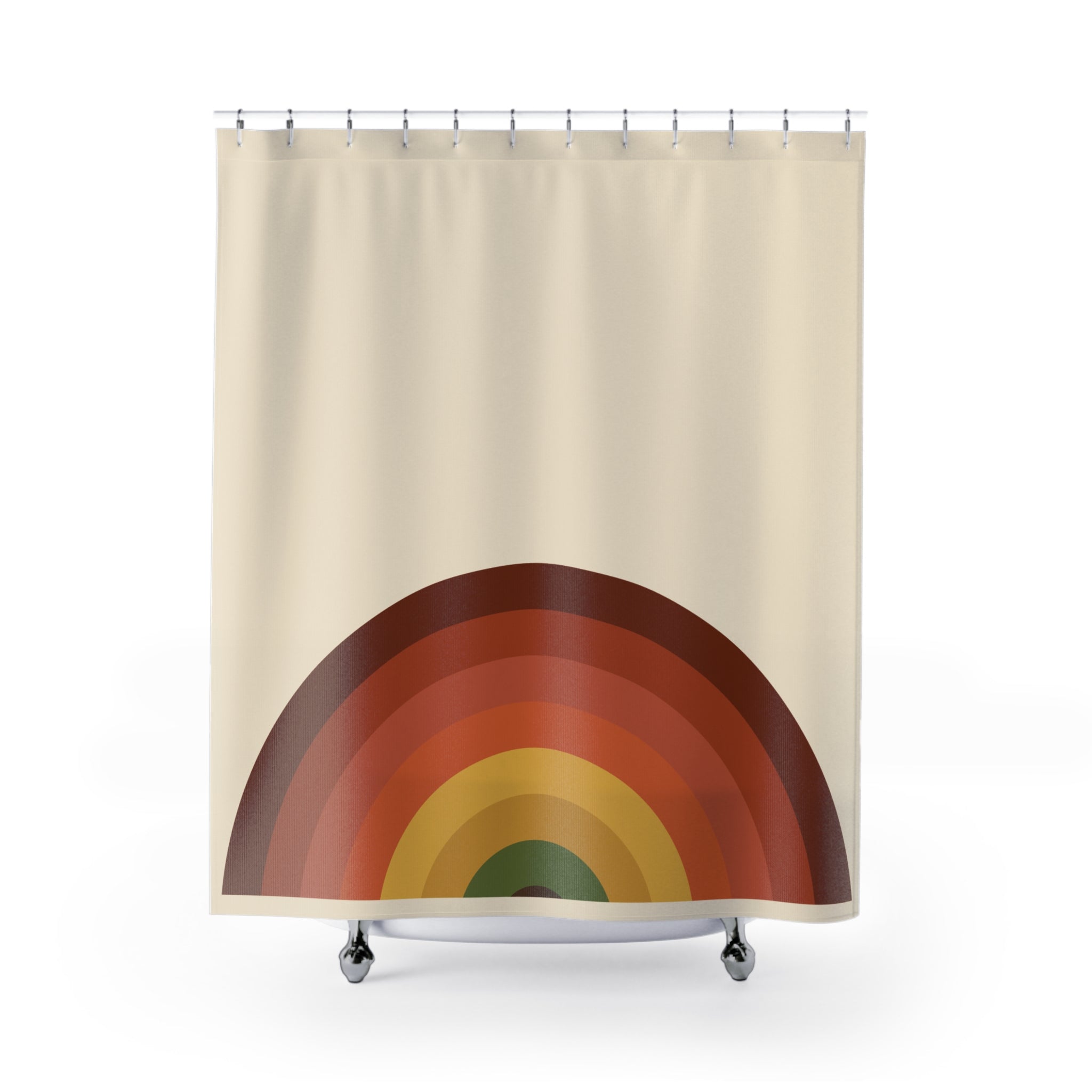 70s Rainbow Arch Shower Curtain