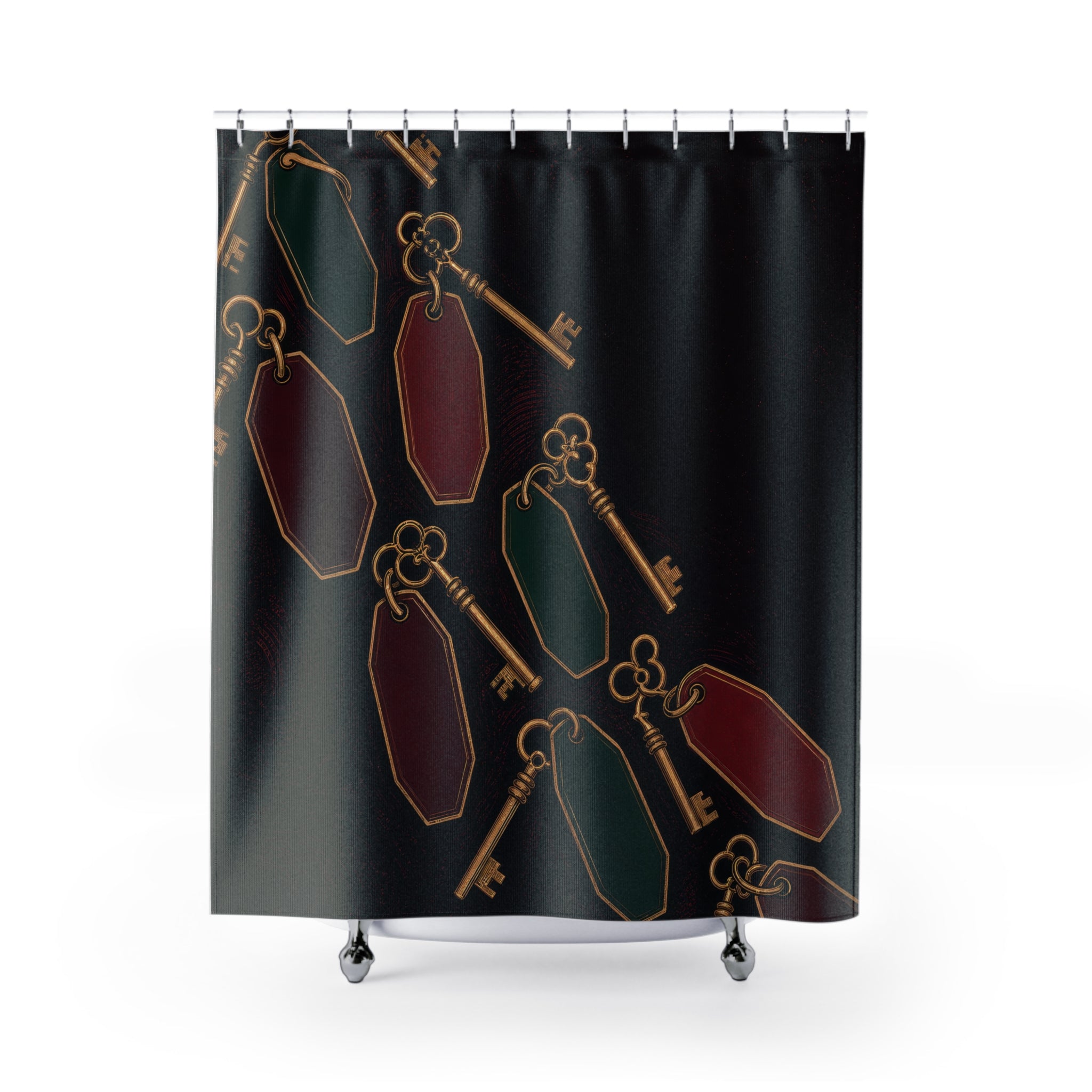 Vintage Hotel Key Shower Curtain