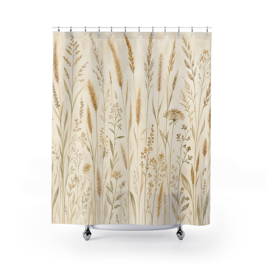 Golden Wheat Meadow Field Shower Curtain