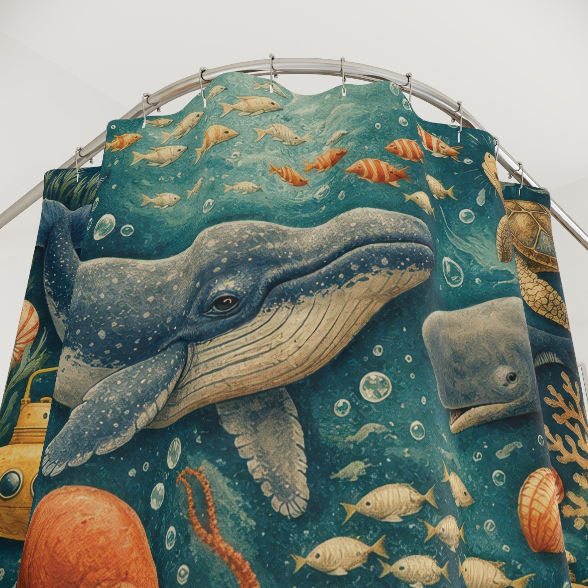 Kids Ocean Shower Curtain – Underwater Adventure