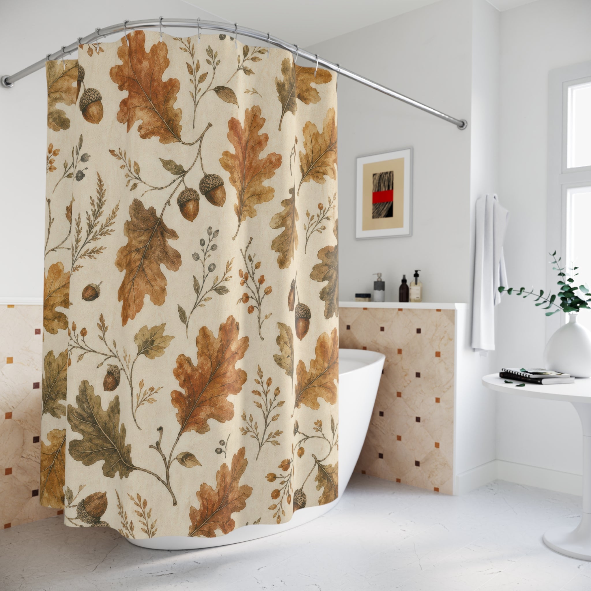 Autumn Oak Leaf Shower Curtain