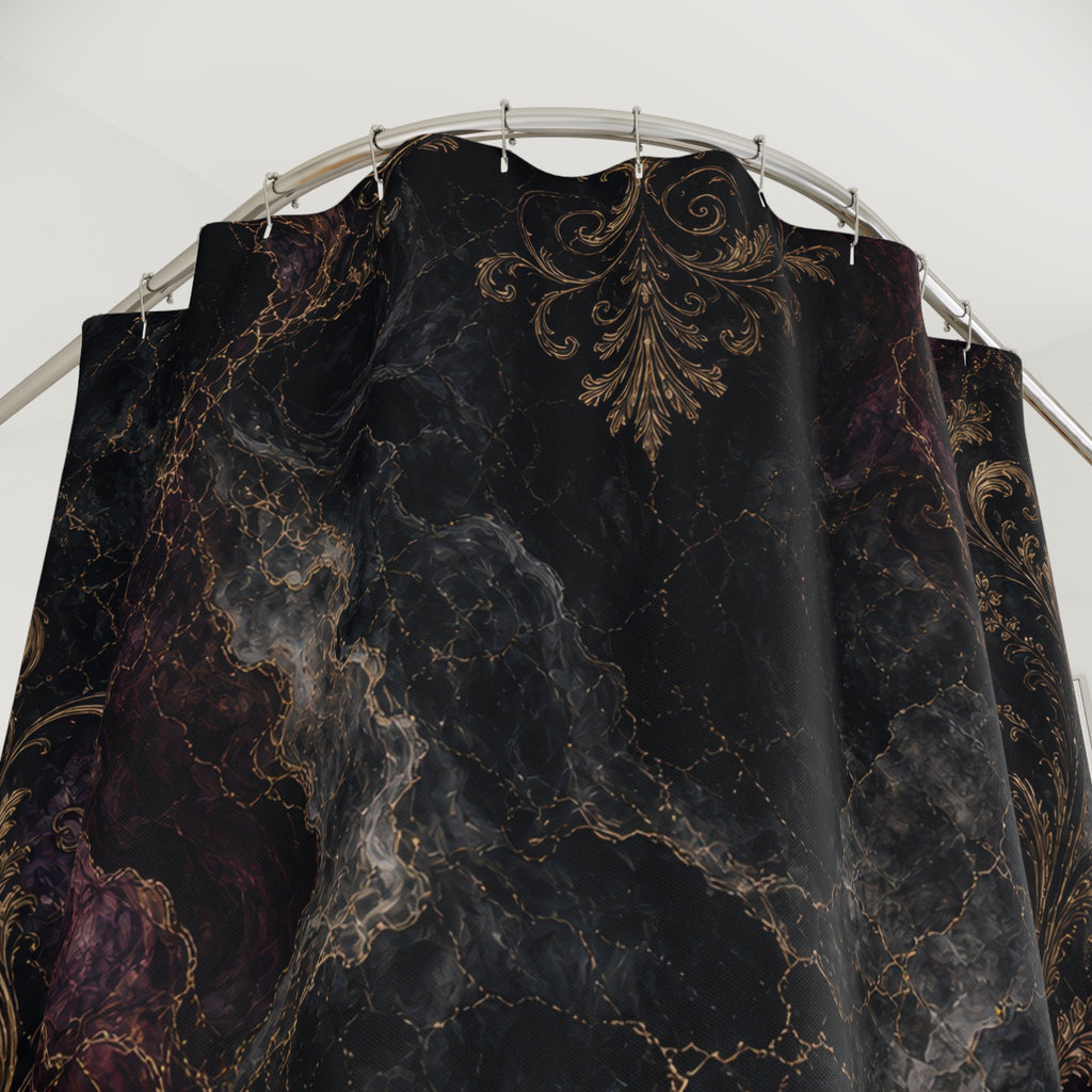 Marble Look Gothic Shower Curtain