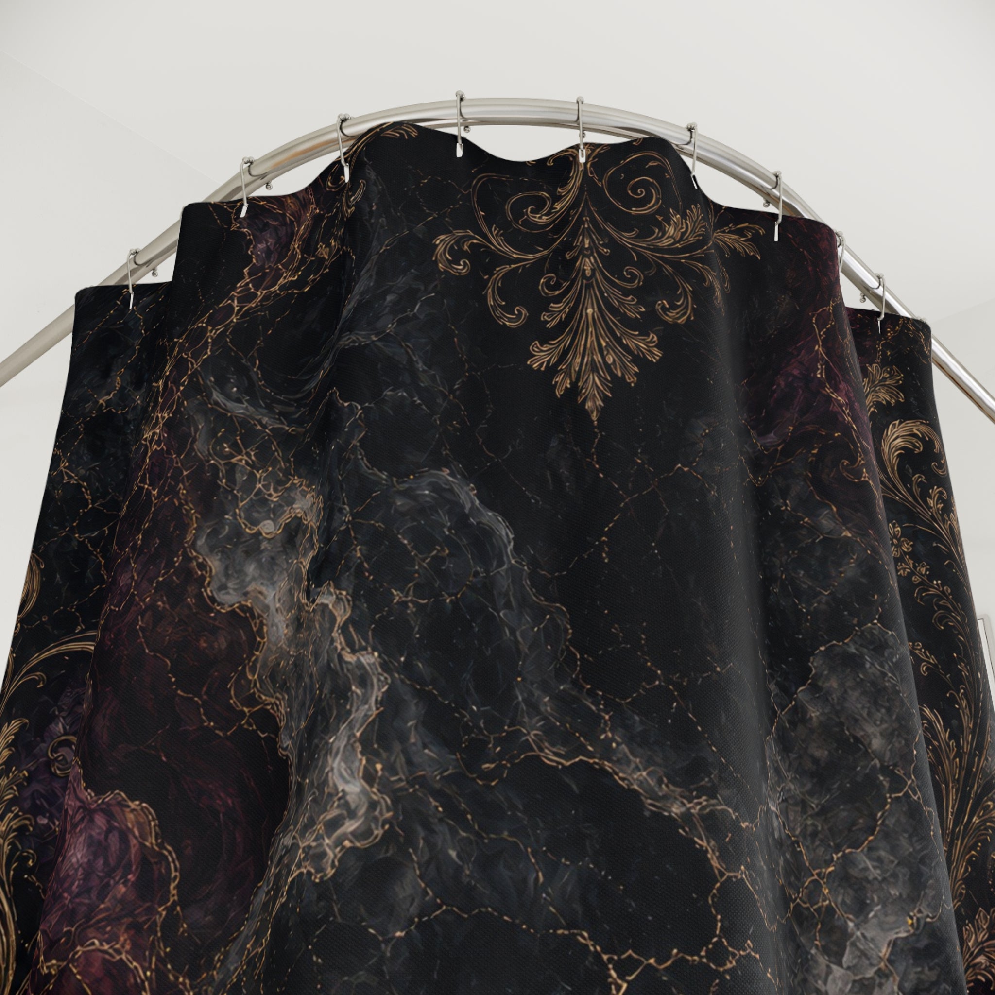 Marble Look Gothic Shower Curtain