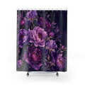 Purple Peony and Iris Shower Curtain