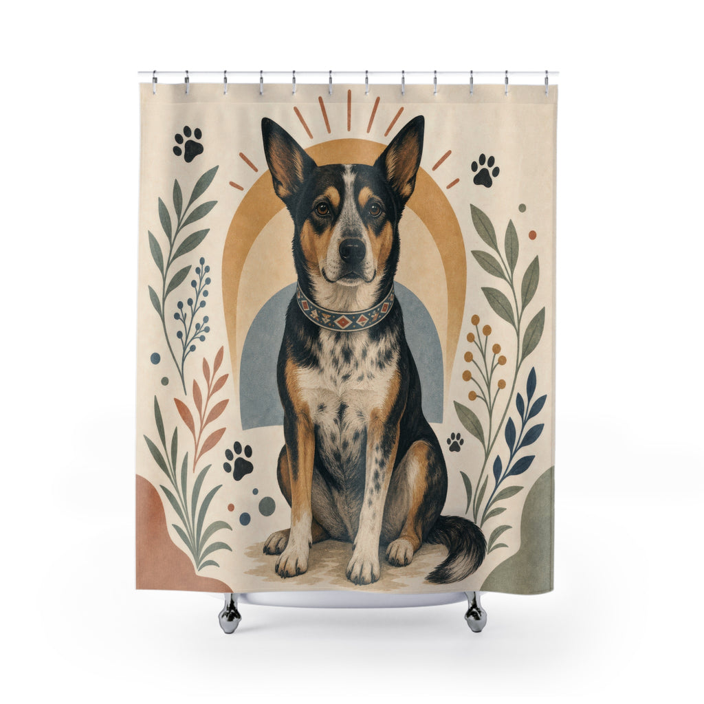 Pet Dog Shower Curtain: Pet Shower Curtain