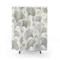 Green Ginkgo Shower Curtain, Soft Sage Nature Bathroom Decor, Ginkgo Botanical Bath Curtain, Guest Bath Decor, Small Bathroom Decor
