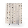 Tiny Dash Dot Abstract Shower Curtain