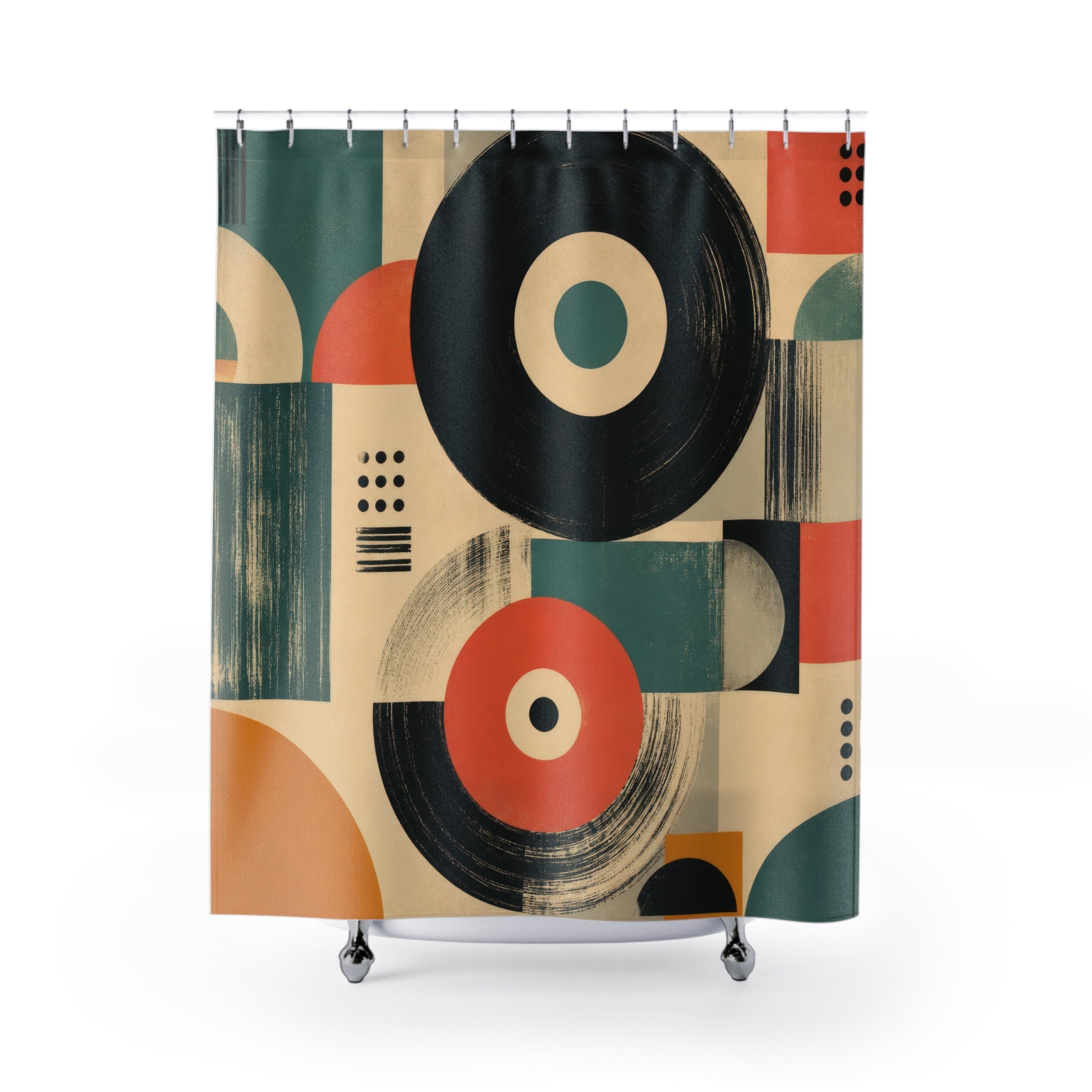 Retro Record Sleeve Shower Curtain