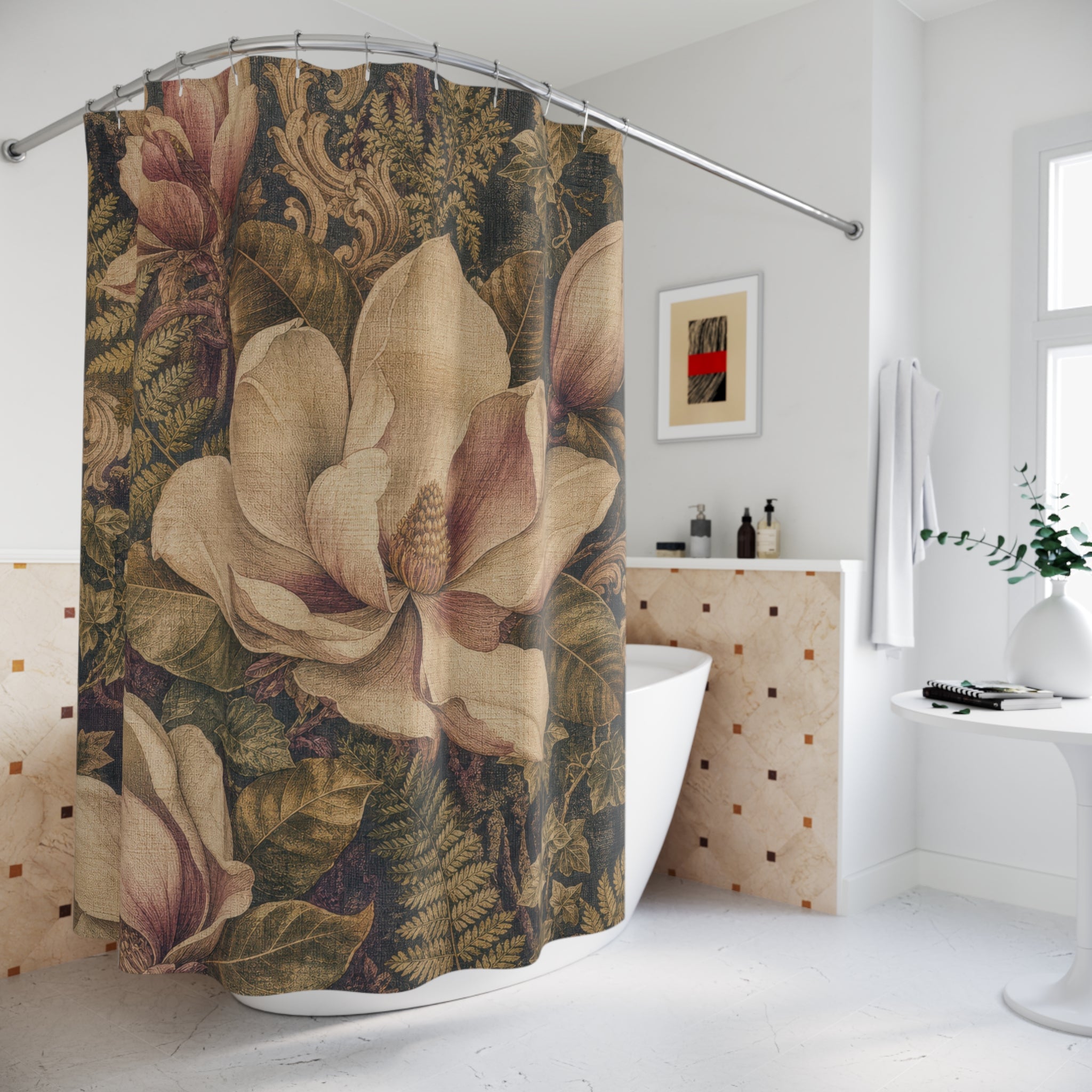 Magnolia Tapestry Shower Curtain