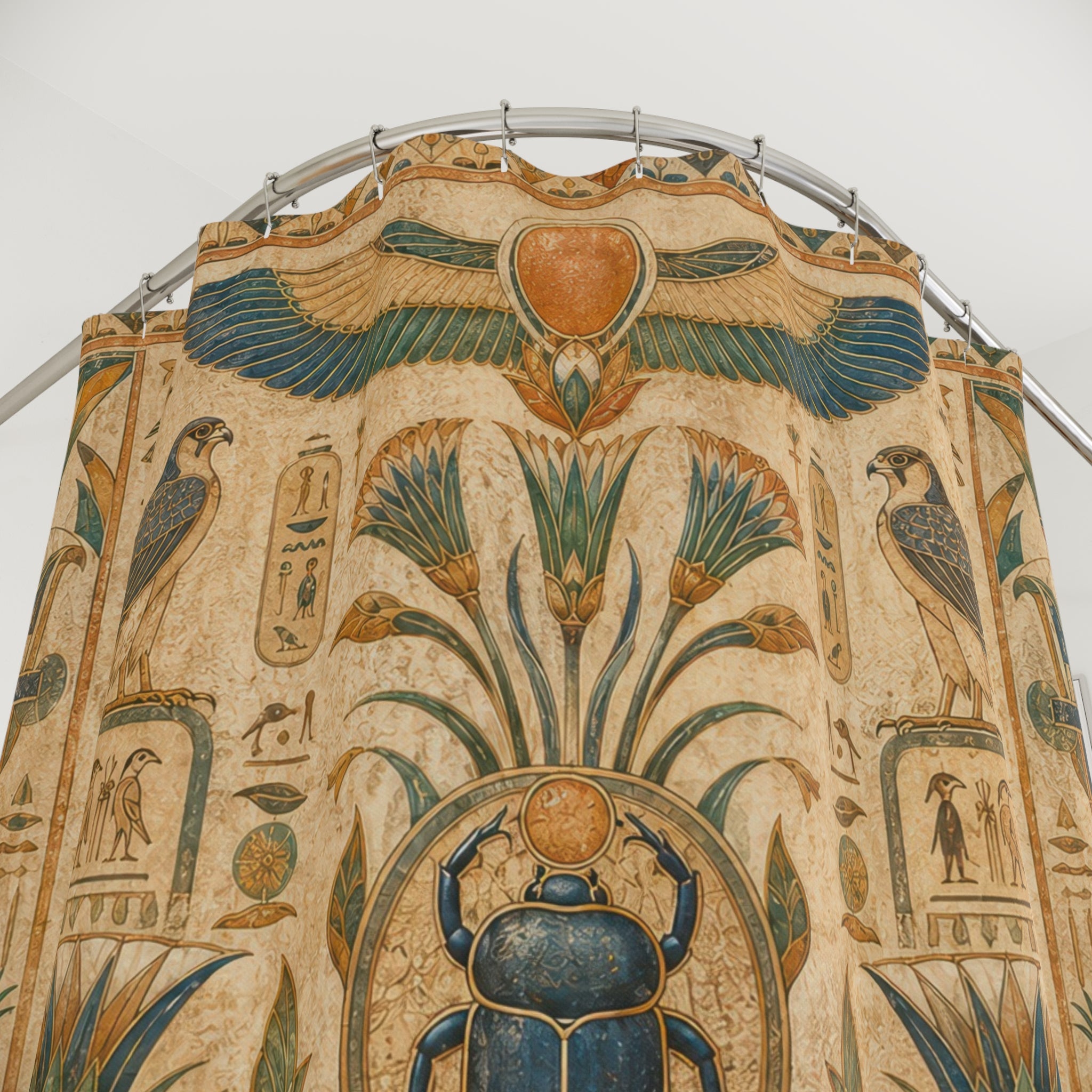 Egyptian Shower Curtain: Ancient Mural