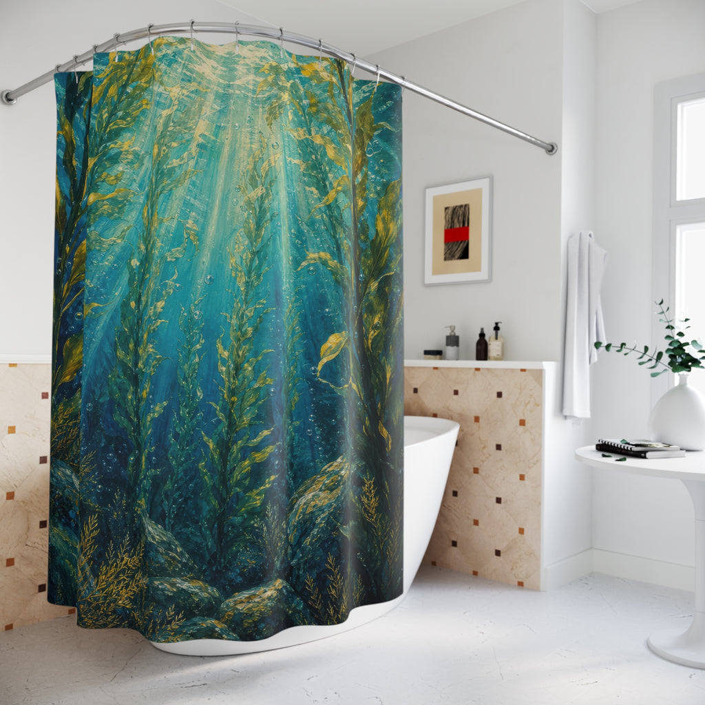 Acrylic Kelp Forest Shower Curtain